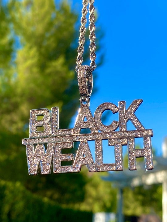 Black Wealth Pendant with 24″ Rope