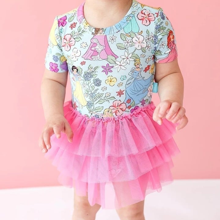 NWT Posh Peanut Disney Princess Short Sleeve Tulle Dress Size 2Y