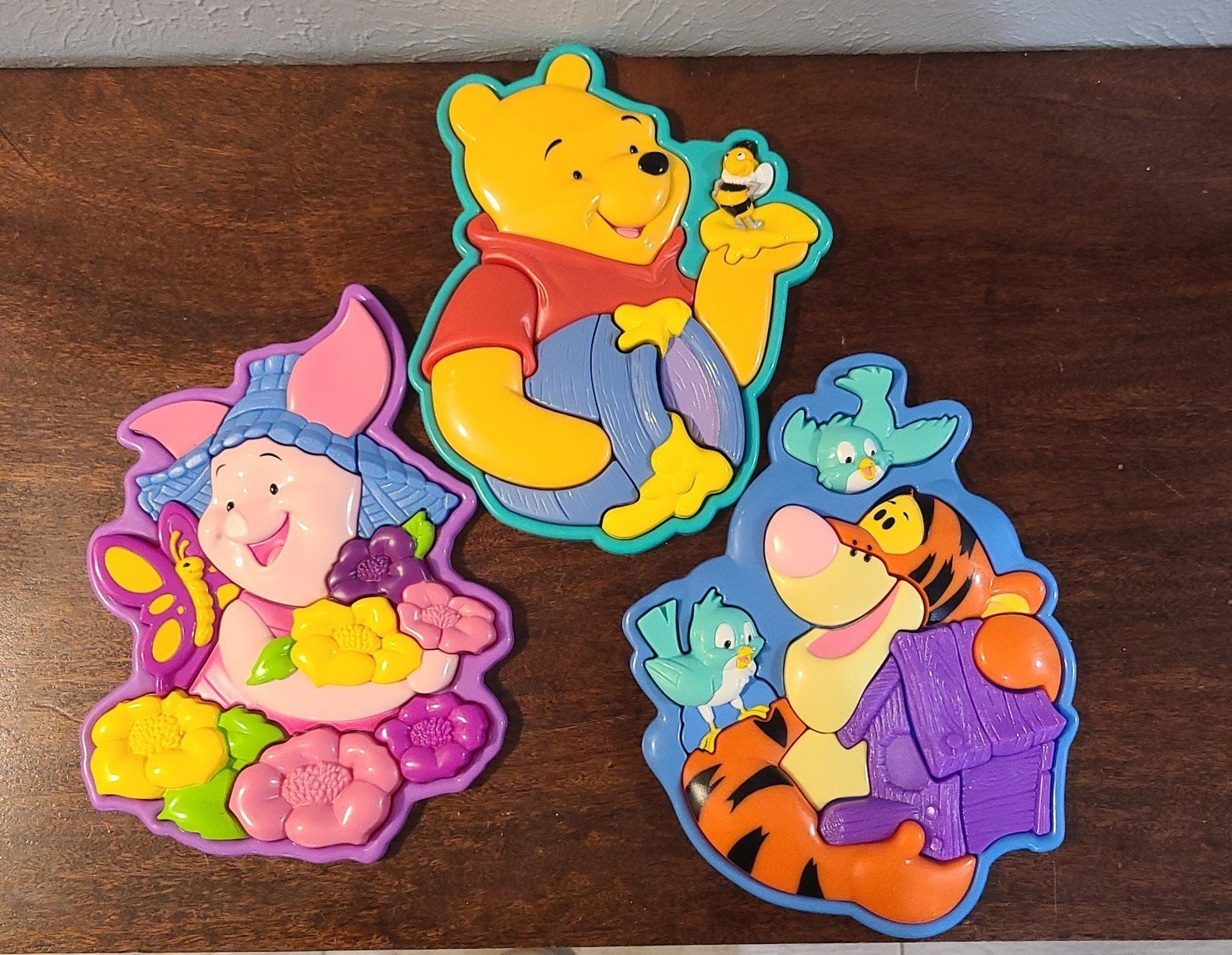 Vintage Y2K Winnie the Pooh Plastic puzzles