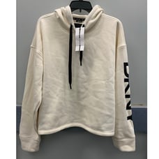 DKNY | NWT Ecru Fleece Hoodie Size Large