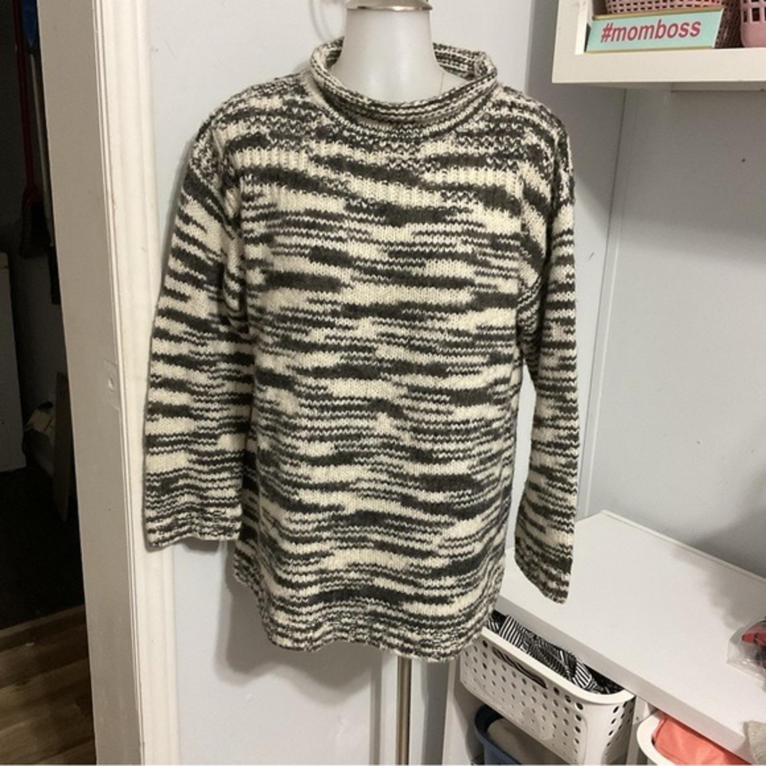 Ecote Cowl Neck Wool Blend Sweater Size S
