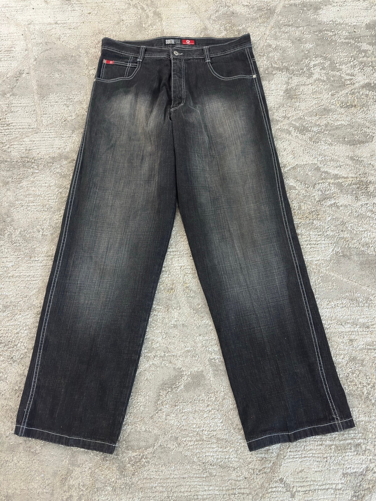 VTG Southpole 3180 Jeans Mens 36x32 Wide Leg Red Tab Baggy