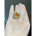 Stunning Citrine/Cz Cable Ring
