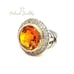 Stunning Citrine/Cz Cable Ring