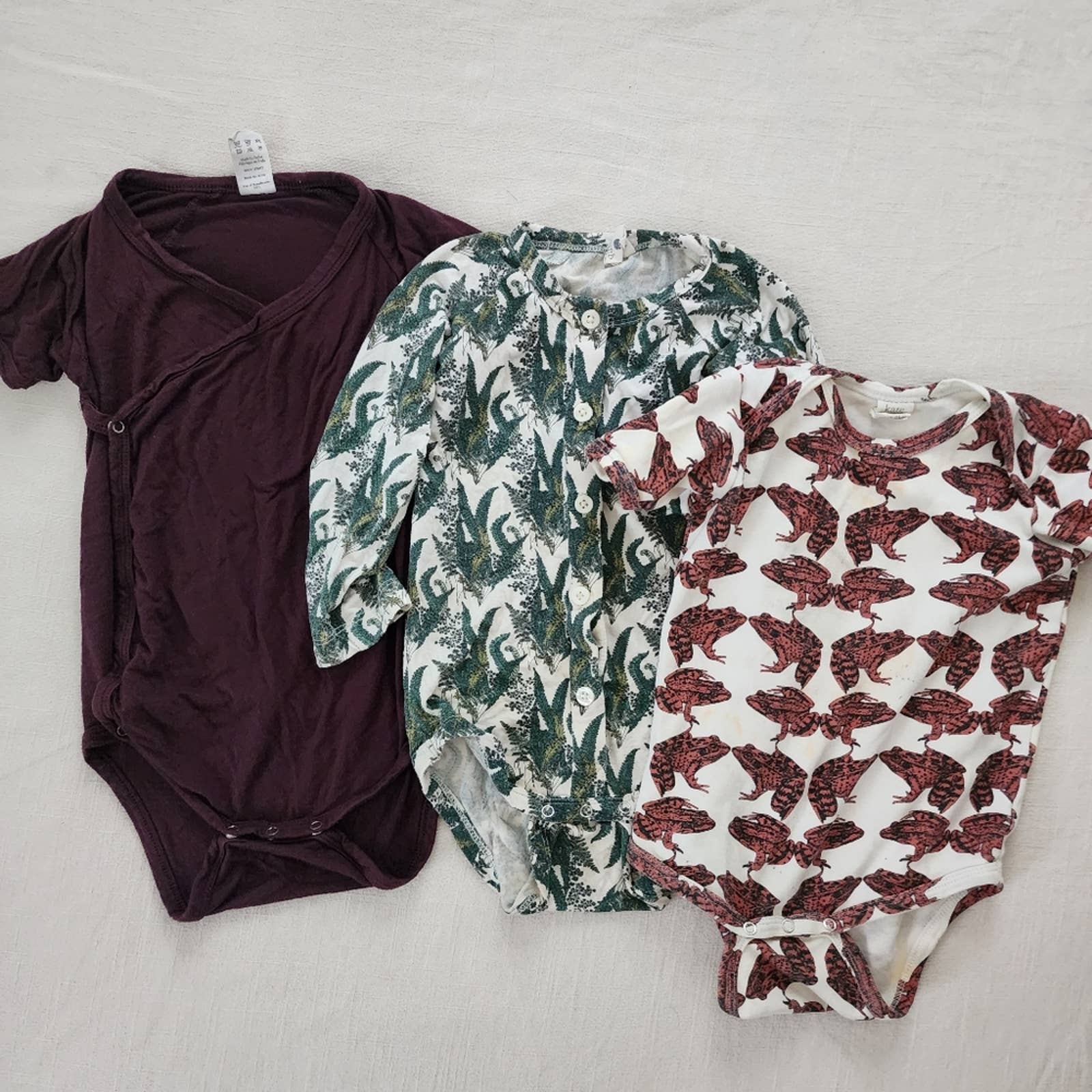 Kate quinn bundle 18-24 months frog ferns brown