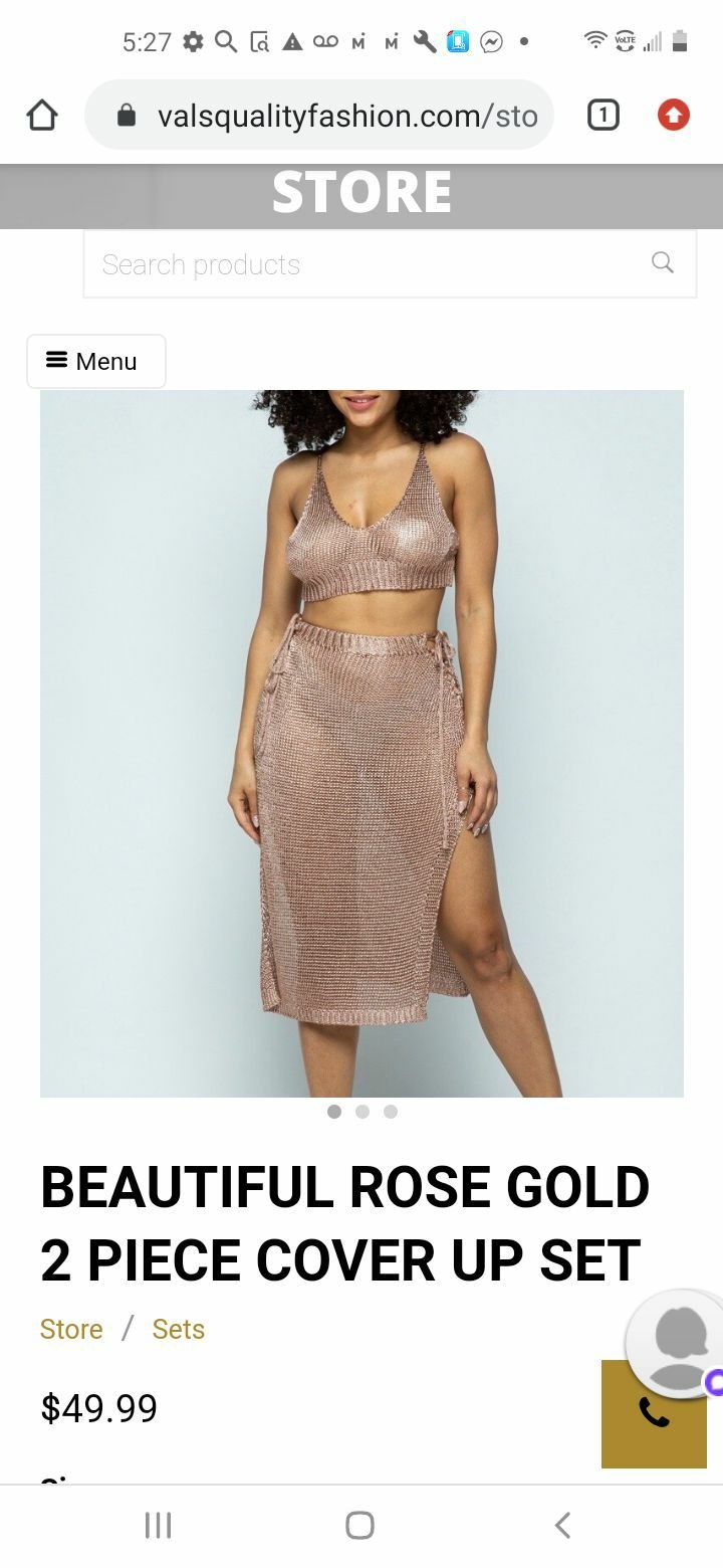 2 PIECE COVER UP SET