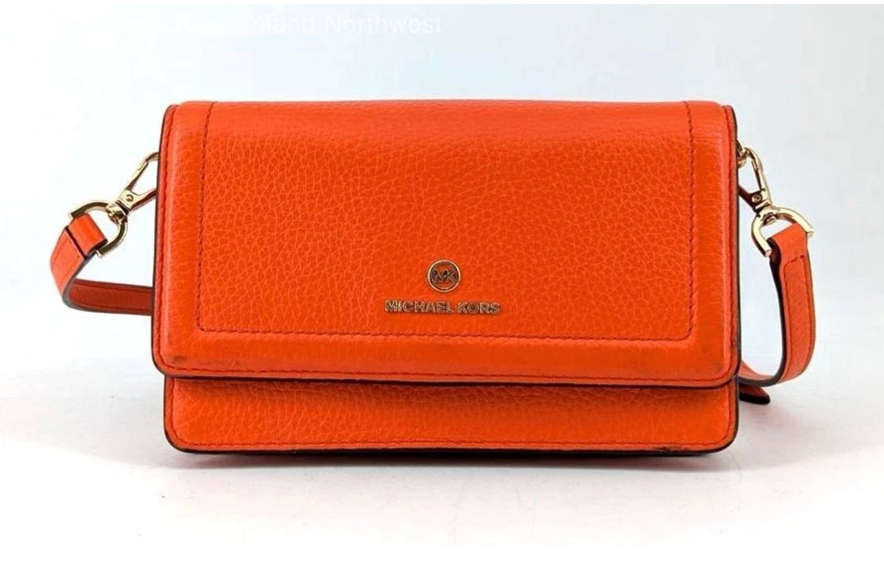 Michael Kors Vibrant Orange Clutch