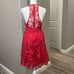David’s Bridal Lace Halter Sleeveless MIDI Dress