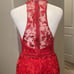 David’s Bridal Lace Halter Sleeveless MIDI Dress