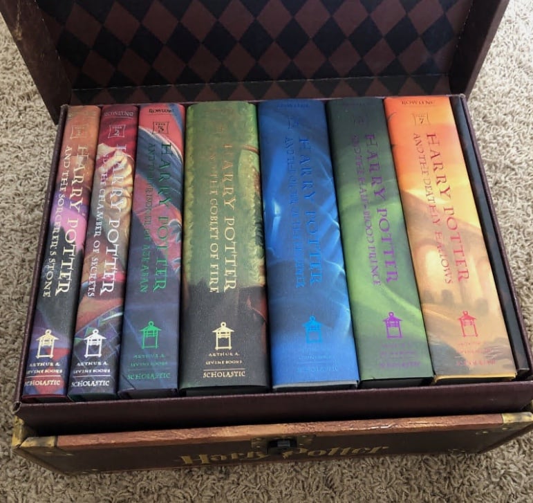 Harry Potter Hardcover Boxed Set: Books 1-7 With Chest & Stickers