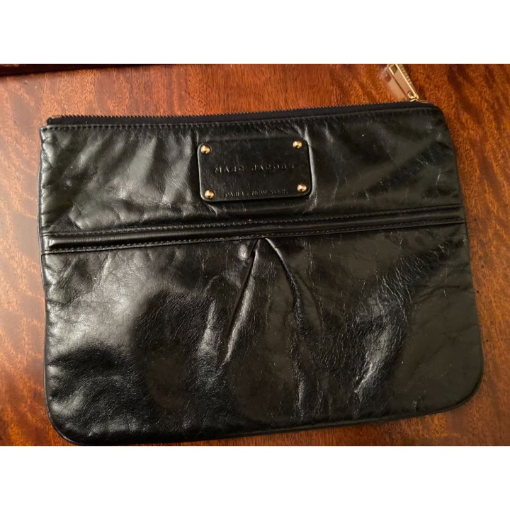 Ladies Marc Jacobs Black Leather Clutch