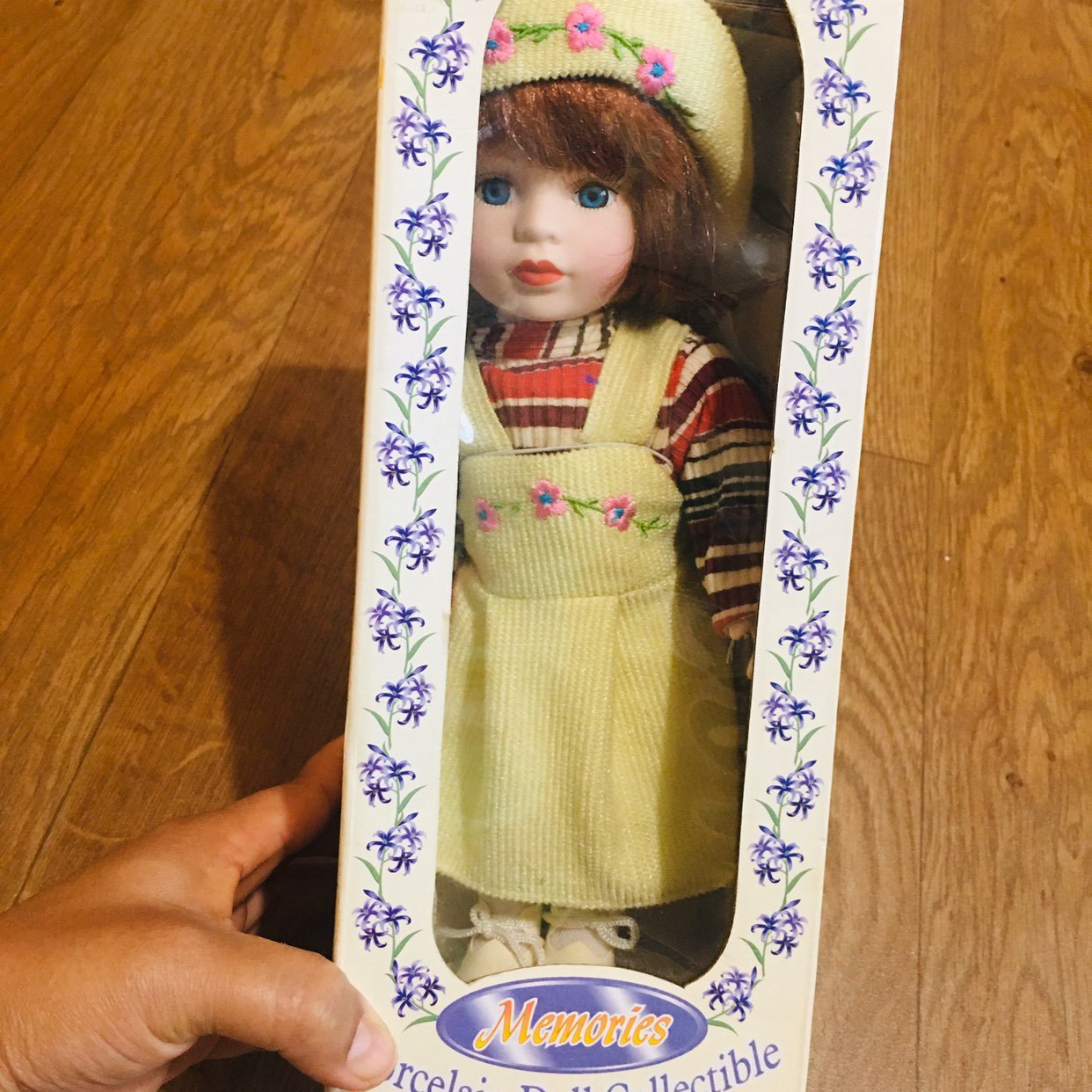 Genuine Porcelain Doll w/Stand collectab