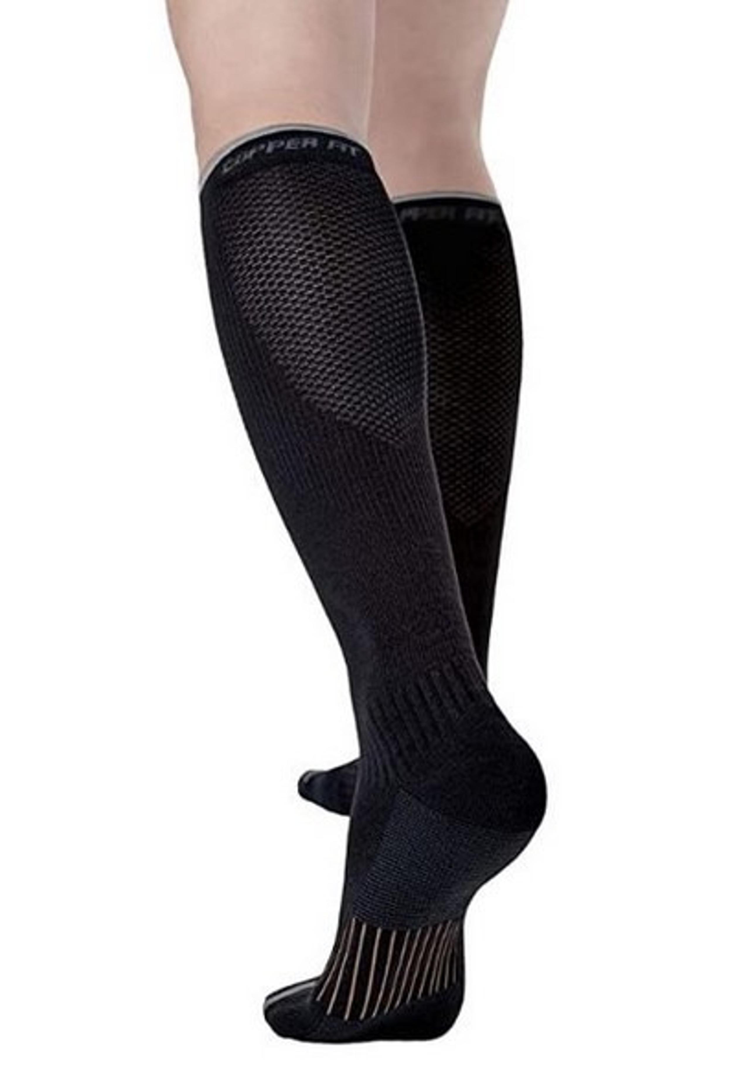 Copper Fit Energy Compression Socks Unisex Size Small/Medium BLACK Anti-Odor NIB