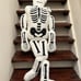 Halloween Life Size Sherpa Plush Skeleton TikTok Viral Pillow Storehouse NWT
