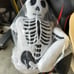 Halloween Life Size Sherpa Plush Skeleton TikTok Viral Pillow Storehouse NWT