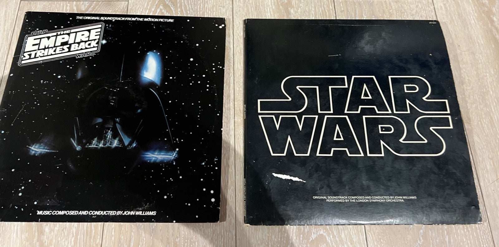 Star Wars and empire strikes back vinyl records