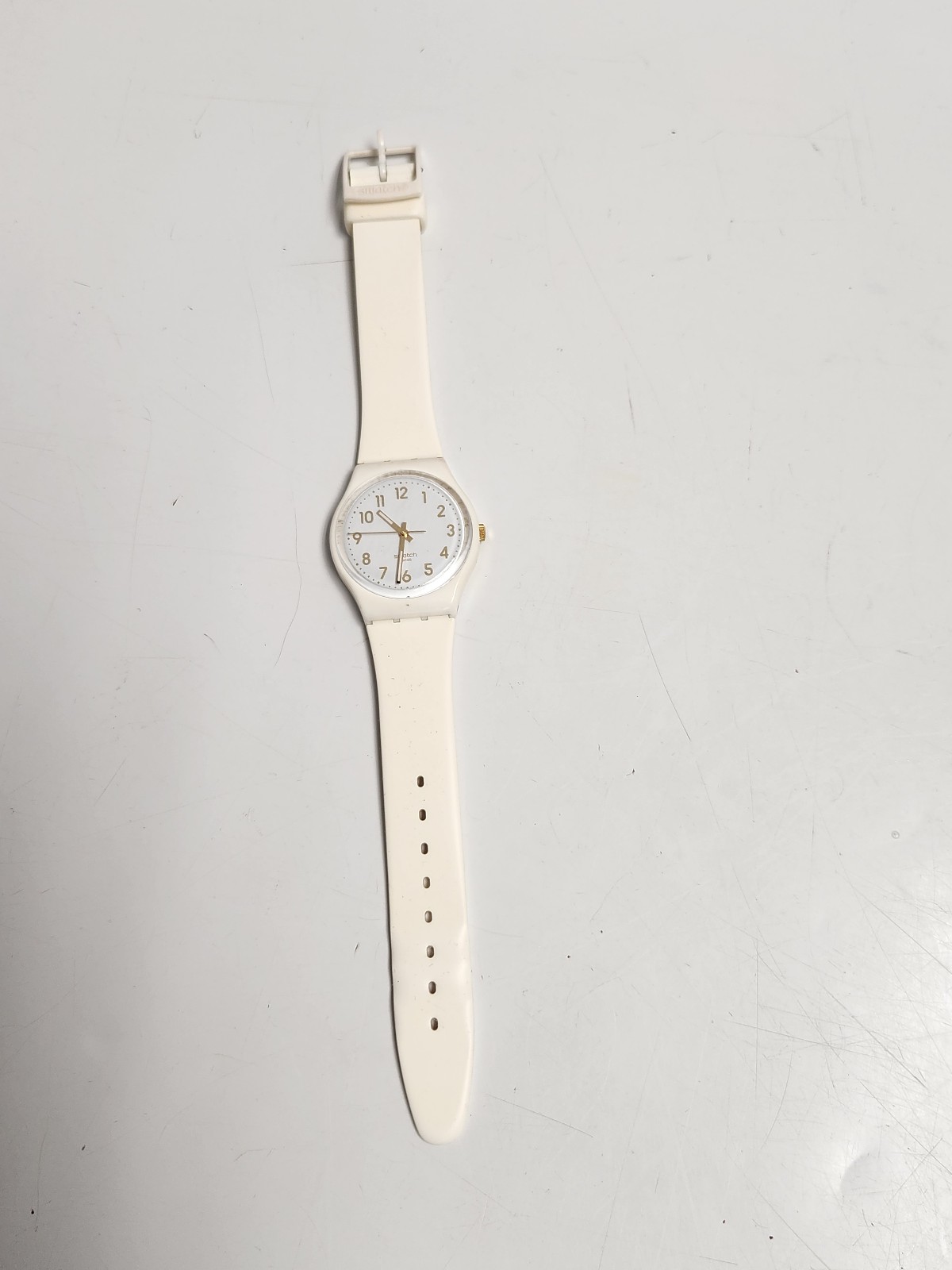 Vintage Swatch Watch White Bishop