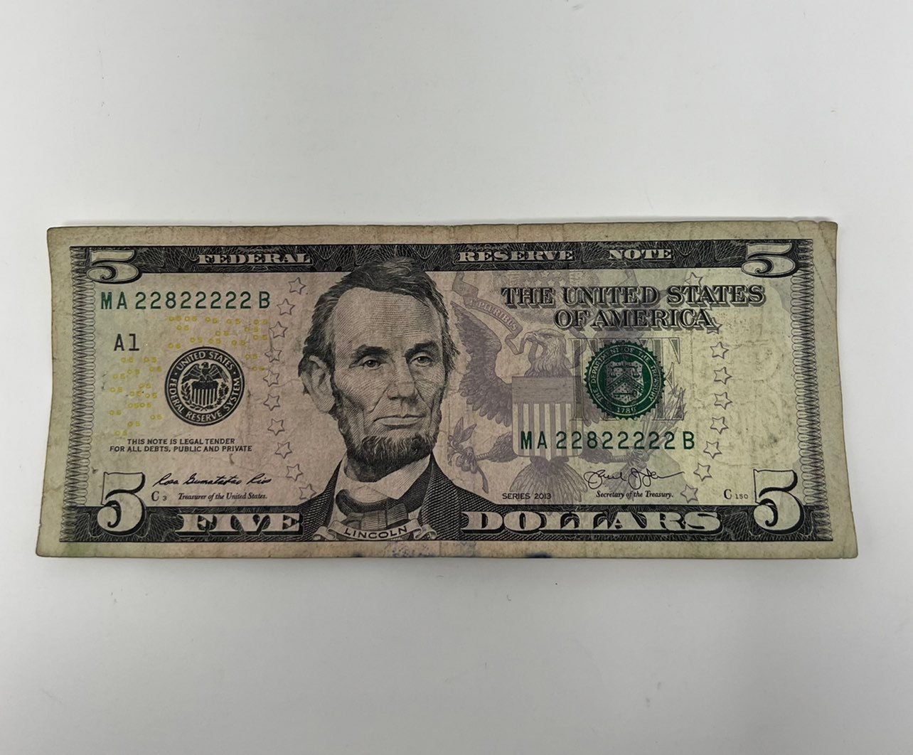 5 Fancy Serial MA22822222B