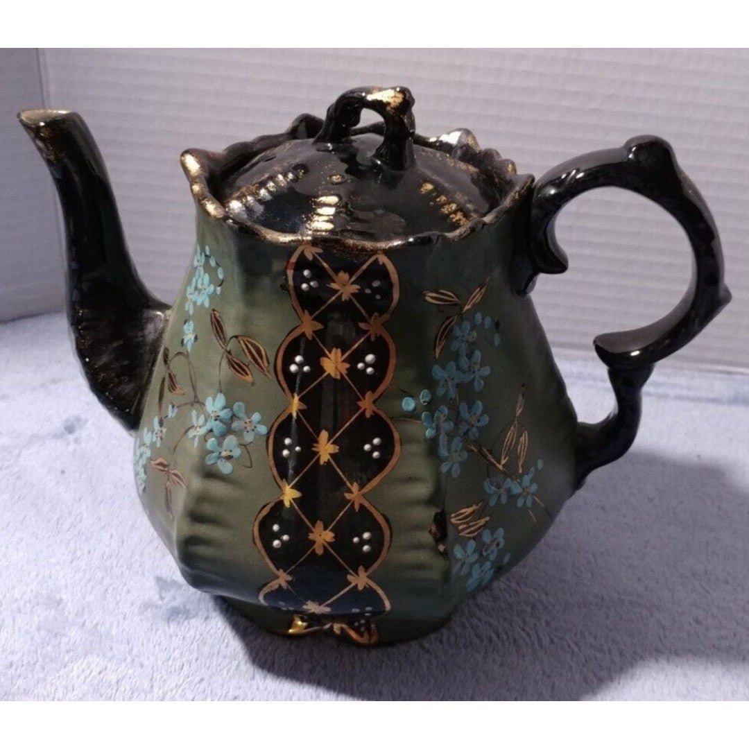 Rare? Hand Painted Scotia Russian Tea Pot Marked W&C=B RB341448, 544-S