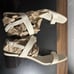 Everlane The Double-Strap Block Heel Sandals Ivory Leather Made In Italy 10.5