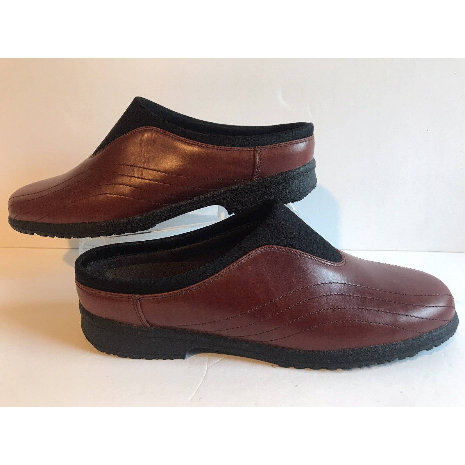 New Women's Shoes 9M Mule Slide Red Wing Brown Leather Work Shoes Slip Resistant