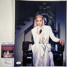 WWE NXT Charlotte Flair Signed 11x14 Photo SS Autograph WrestleMania JSA COA