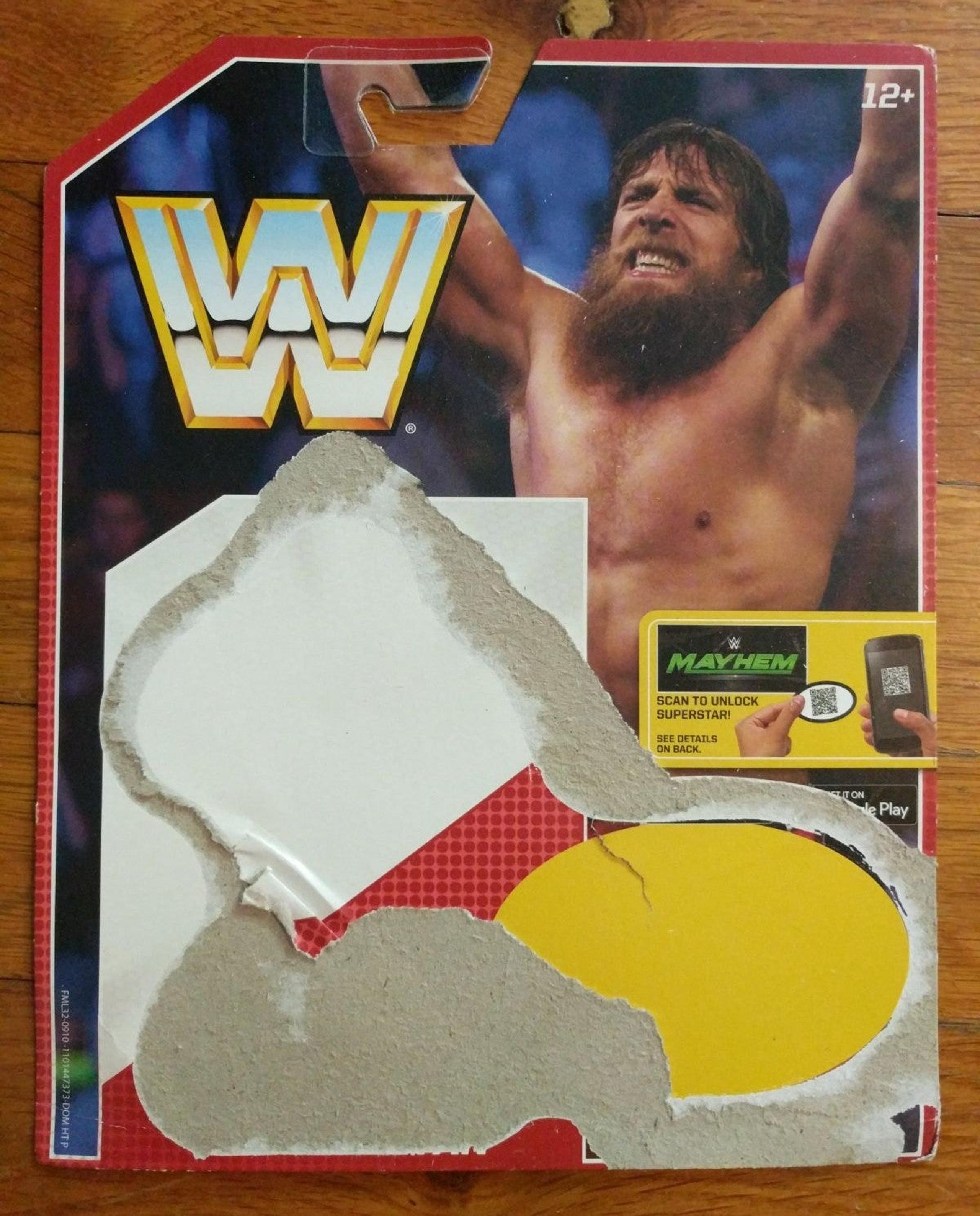 WWE Daniel Bryan Figure Mattel Card Back