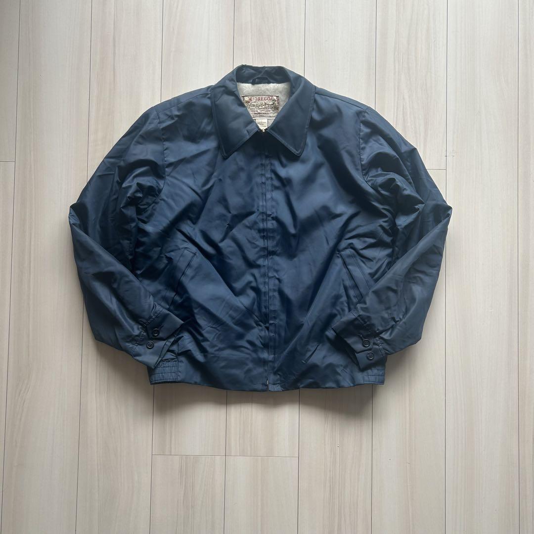 60s McGregor Nylon Anti-Freeze Jacket Navy with Fleece Lining, Size 38