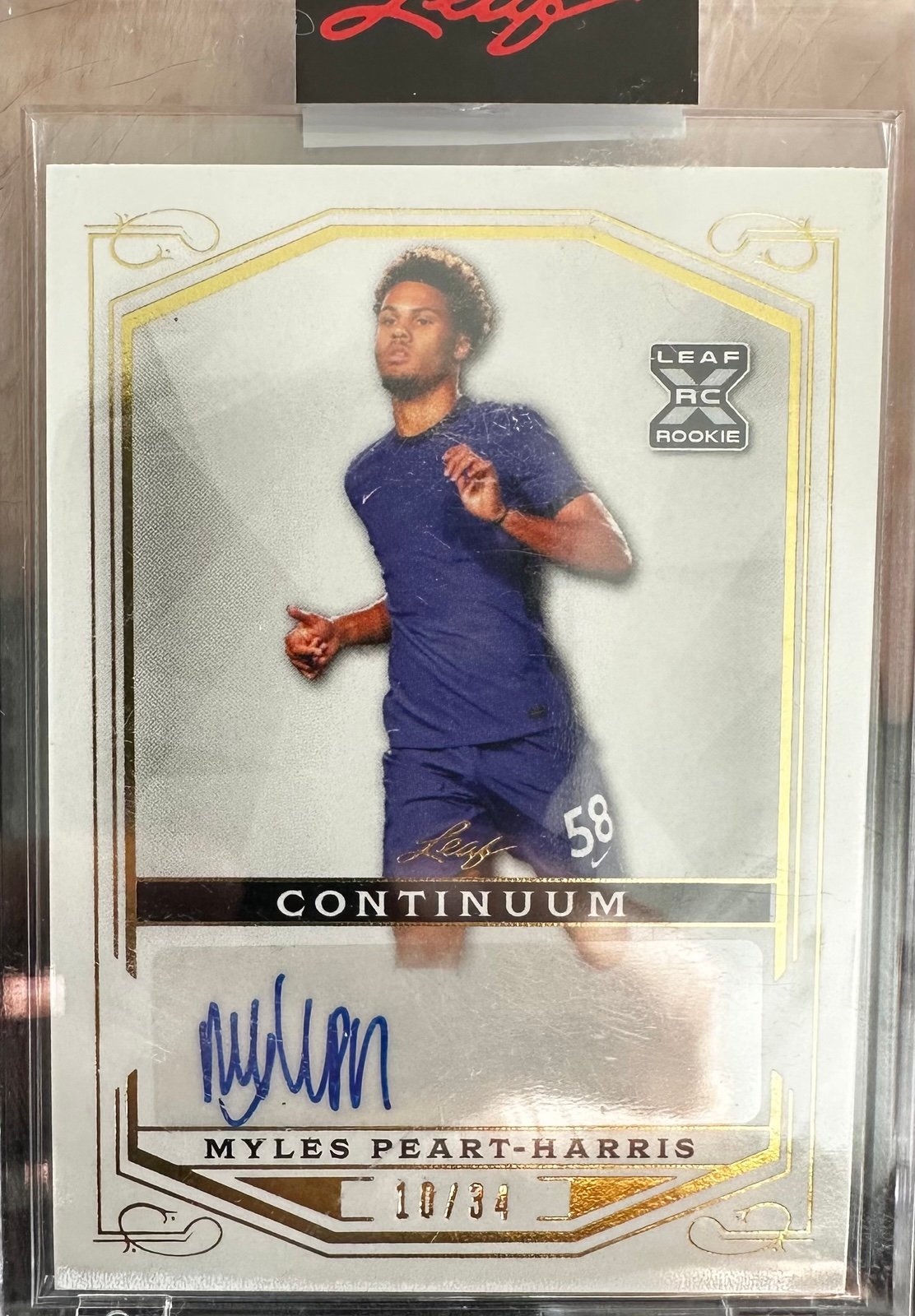 Myles Peart-Harris Signed Numbered Soccer Card