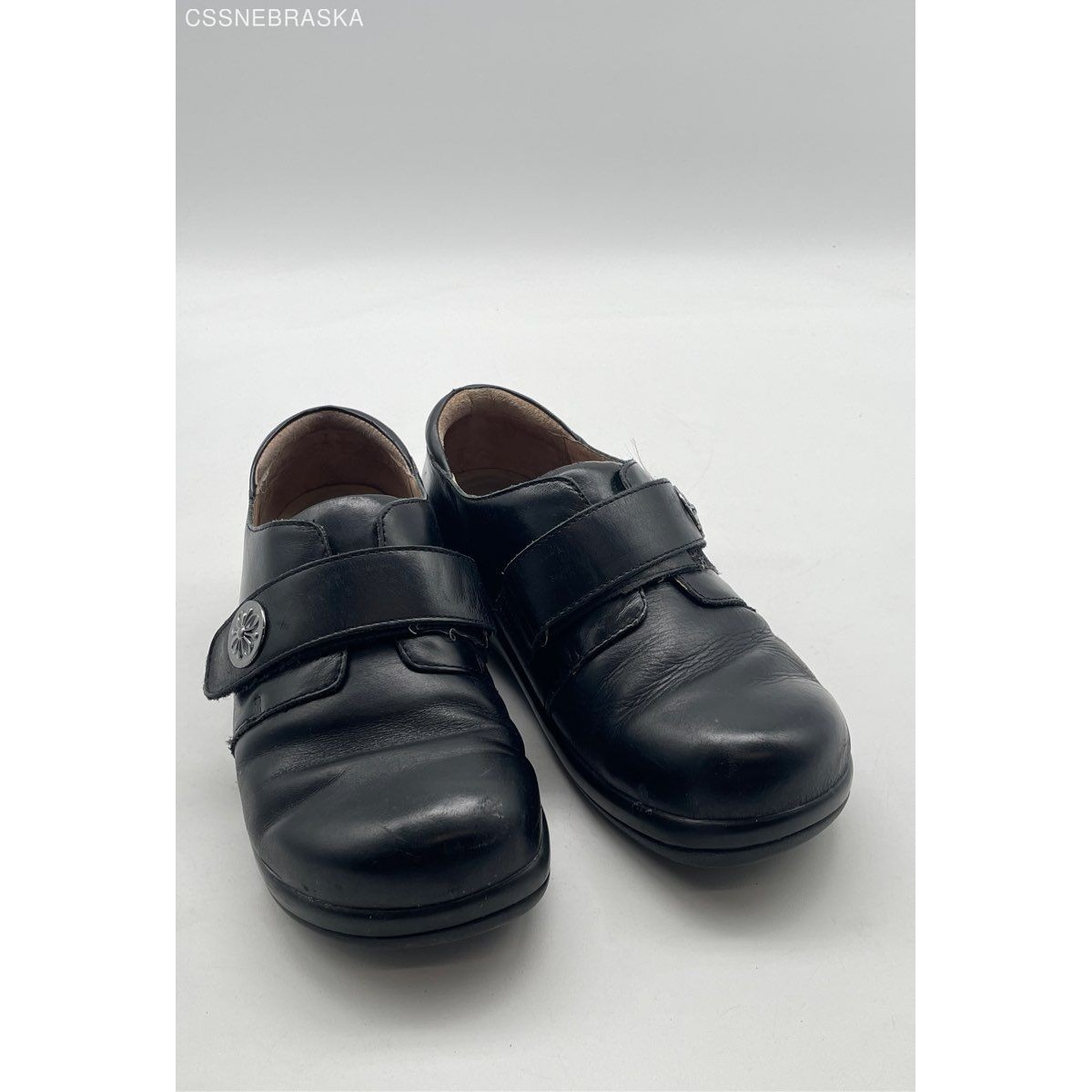 Alegria Joleen Black Jet Luster Work Shoes Womens Leather Oxfords - Size 38