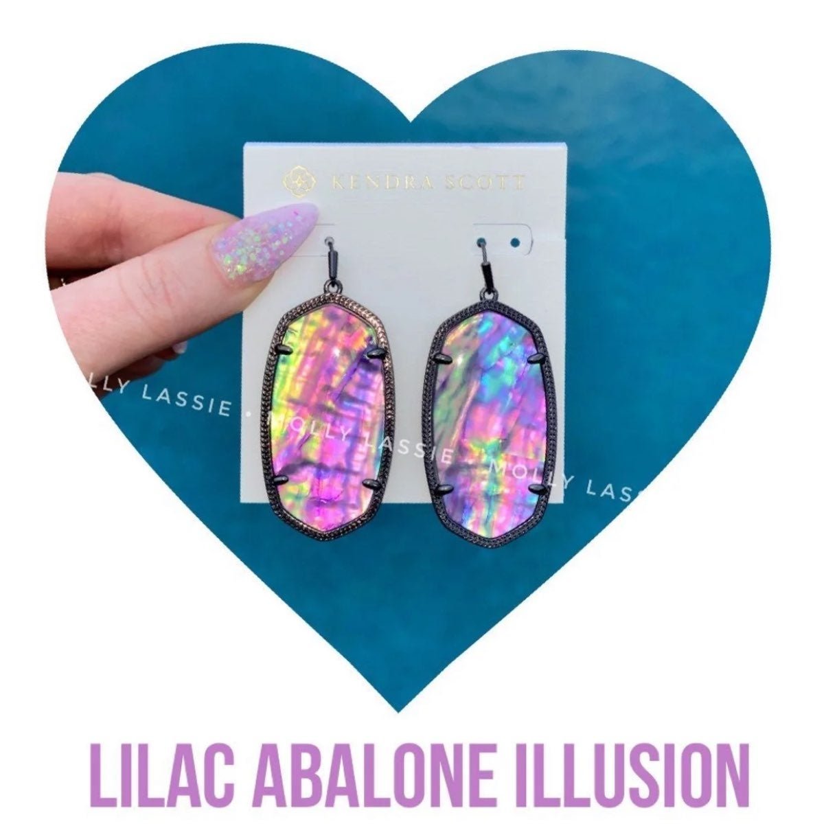 LILAC ABALONE ILLUSION ✨ DANIELLE KENDRA SCOTT — NEW WITH TAG