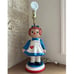 Ceramic Raggedy Ann Lamp Vintage Bedside Table Child's Lamp 18” Tall No Shade