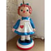 Ceramic Raggedy Ann Lamp Vintage Bedside Table Child's Lamp 18” Tall No Shade