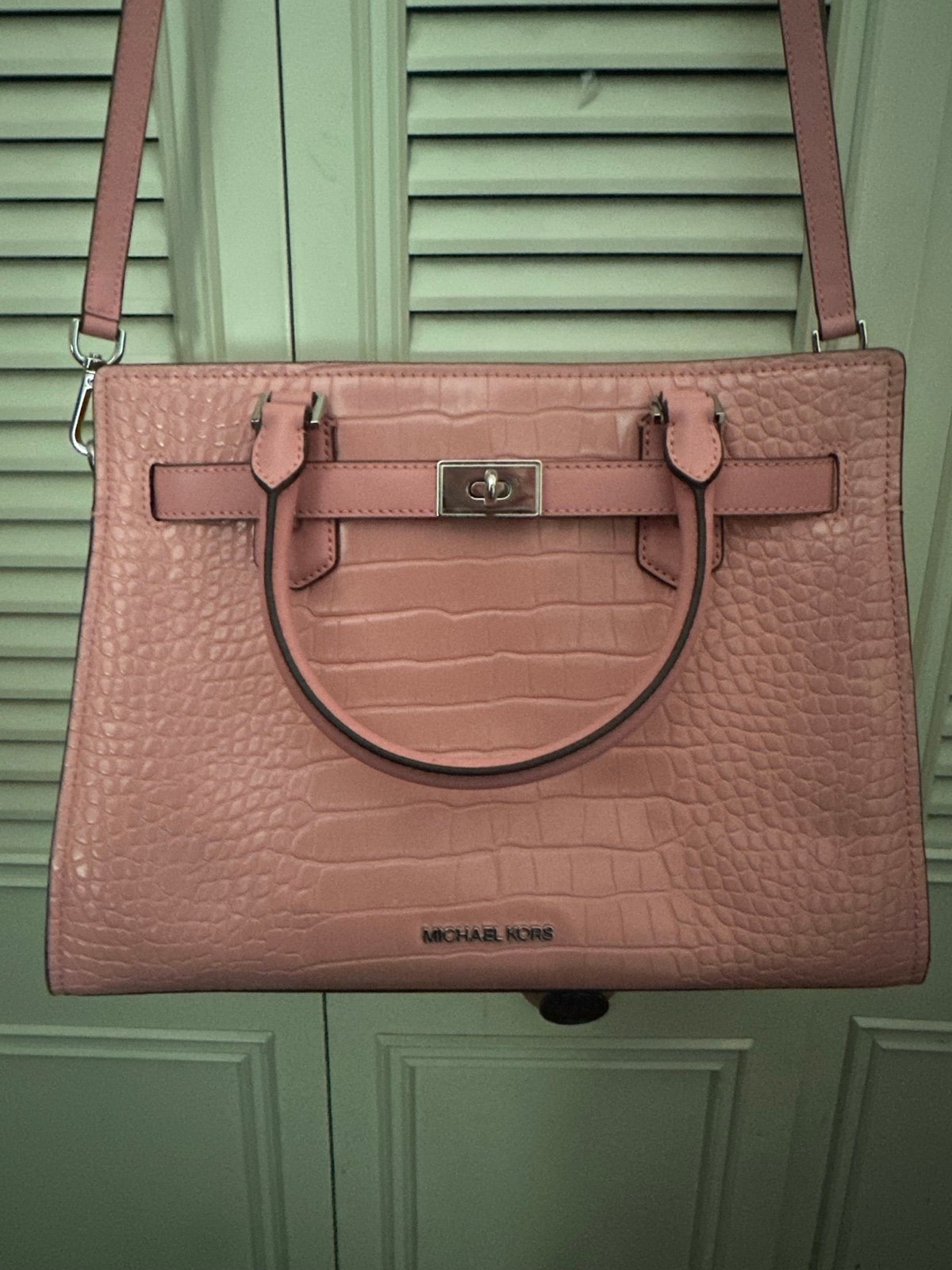 Michael Kors- Pink Croc purse