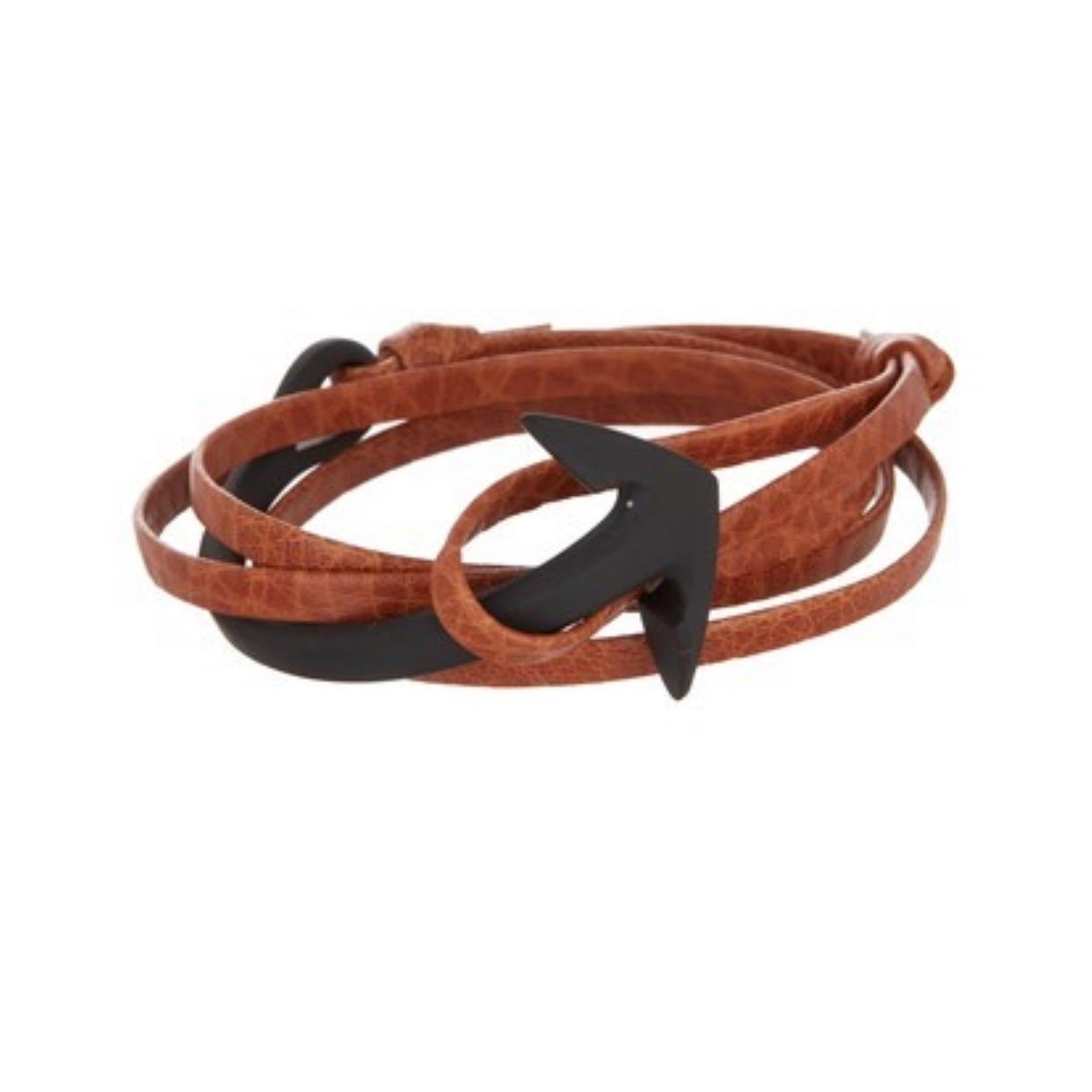 Miansai Anchor Cuff Leather Bracelet