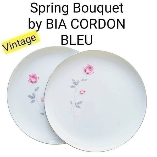 Spring Bouquet by BIA CORDON BLEU Fine China Two Replacement Dinner Plates