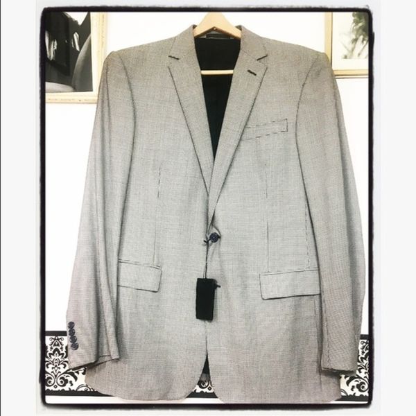 NWT Ralph Lauren Black Label Houndstooth Blazer 42L