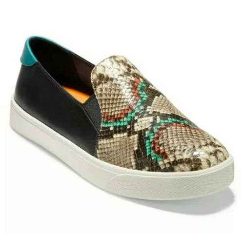 Cole Haan Women Snakeskin Slip On Shoes