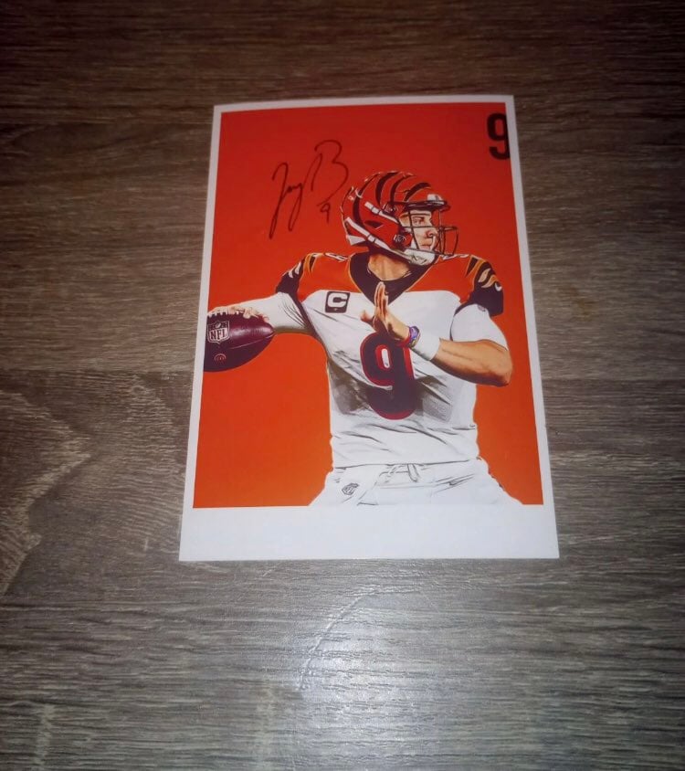 Joe Burrow signed photo 4x6