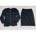 Liz Claiborne Dresses Womens Black Wool Retro Skirt Suit Bold Buttons Sz Medium