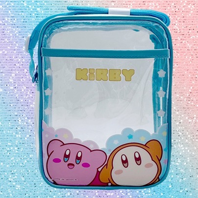 NEW - Nintendo Kirby & Friends Clear Vinyl Crossbody Bag