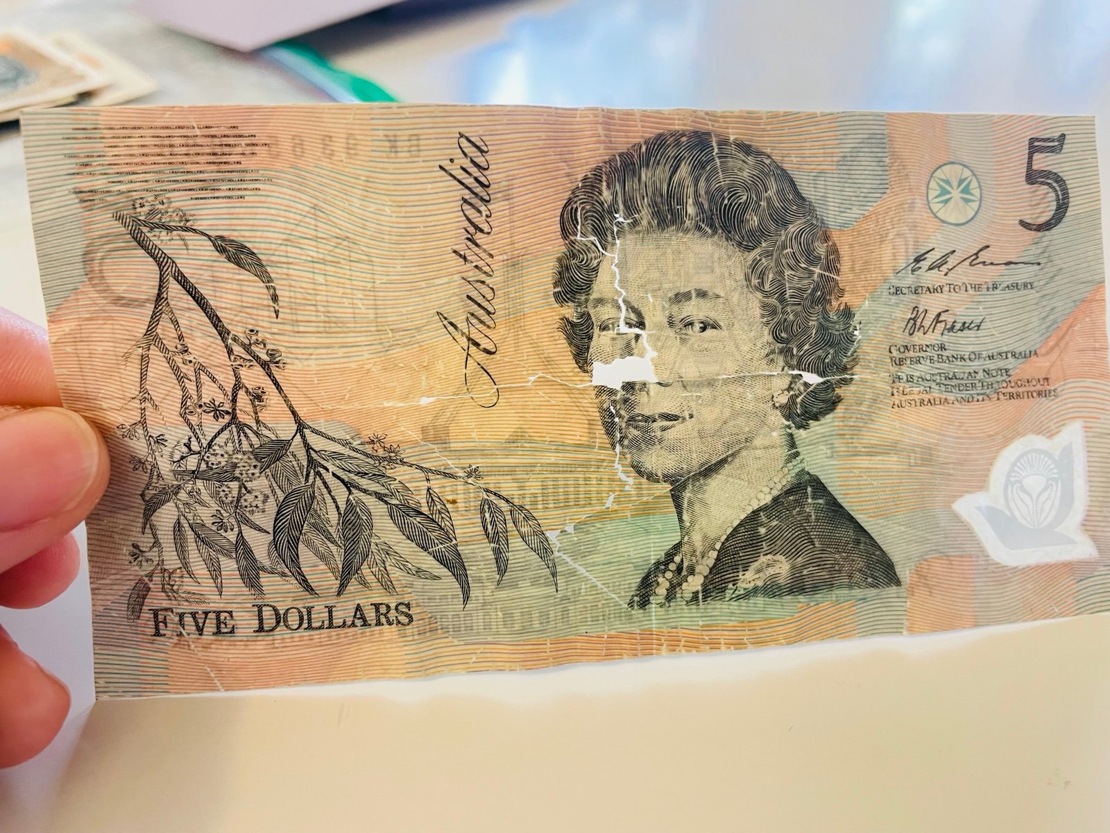Australia 5 Dollars Banknote,