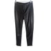 Free People Rebel At Heart Black Faux Leather Pants Soft Boyfriend Slim-Leg Sz 0