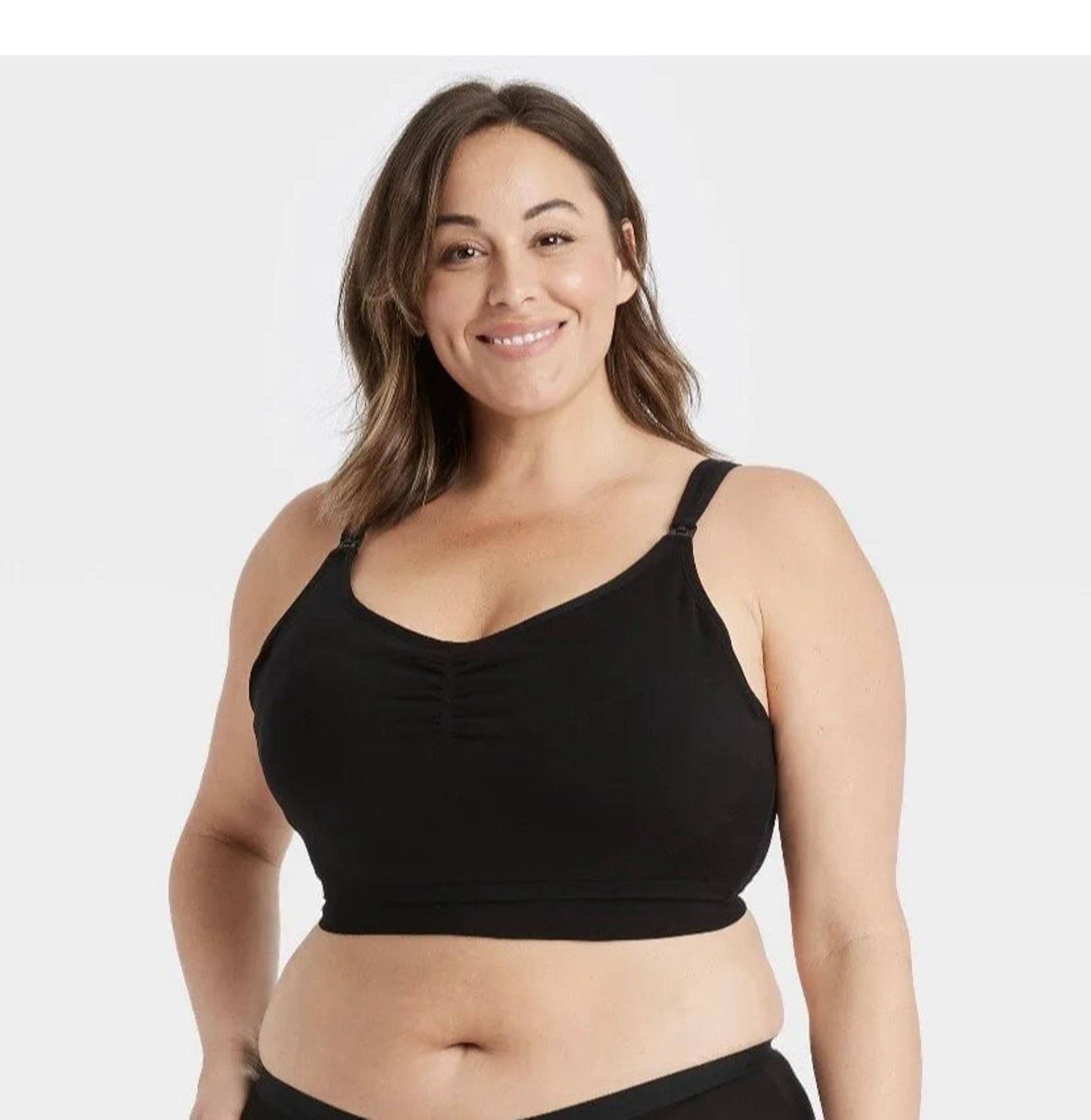 sports bra bundle NEW Auden Women's All-in-One Nursing and Pumping Bra, Black, L