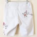 Sandpiper Floral Embroidered Red & White High Rise Bermuda Shorts Size 6