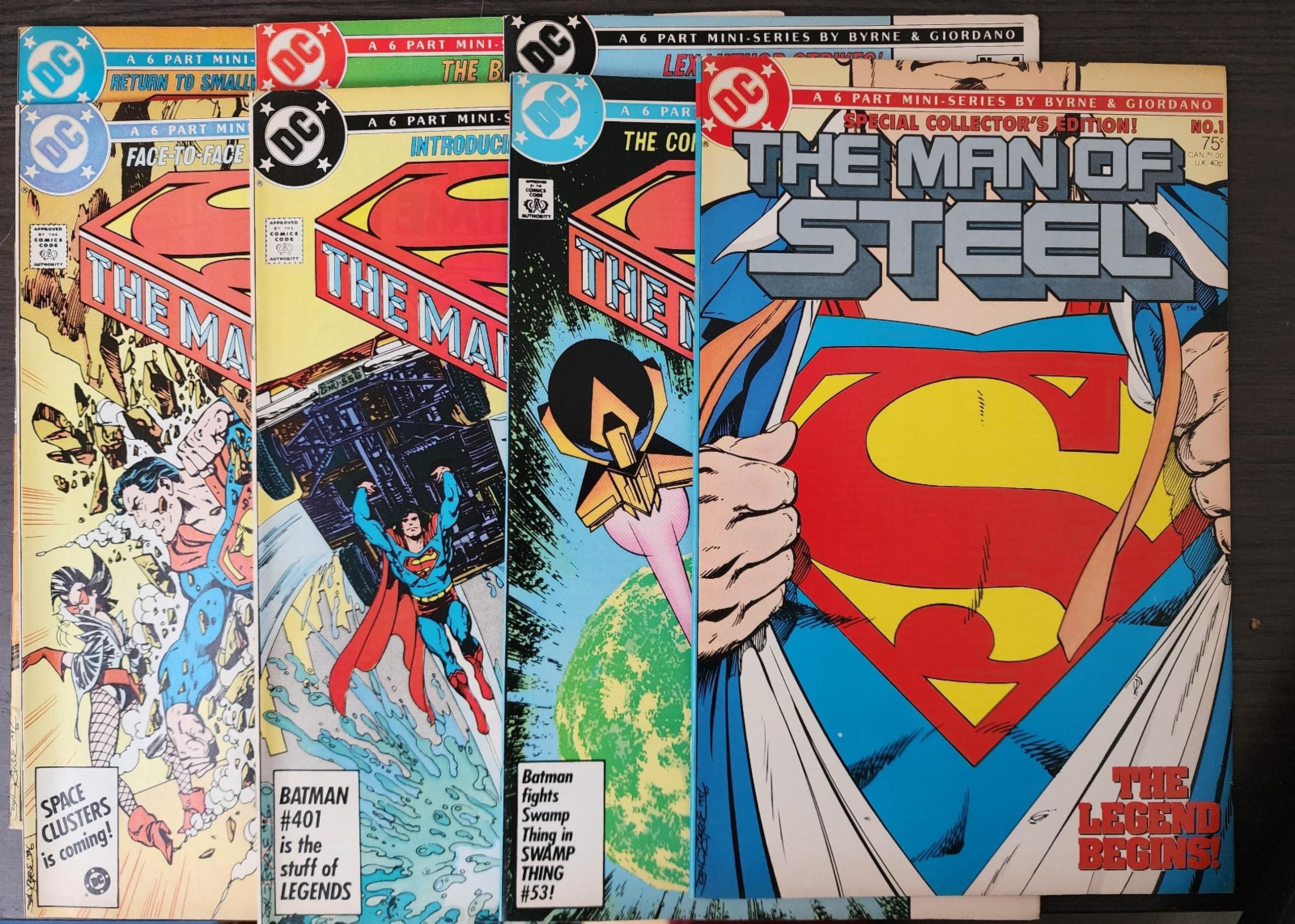 Man of Steel — Byrne (1-6 + Collector's Edition #1, 7 issues total) (1986)
