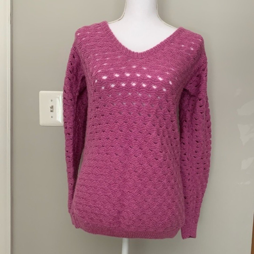 Handmade knit sweater, one of a kind