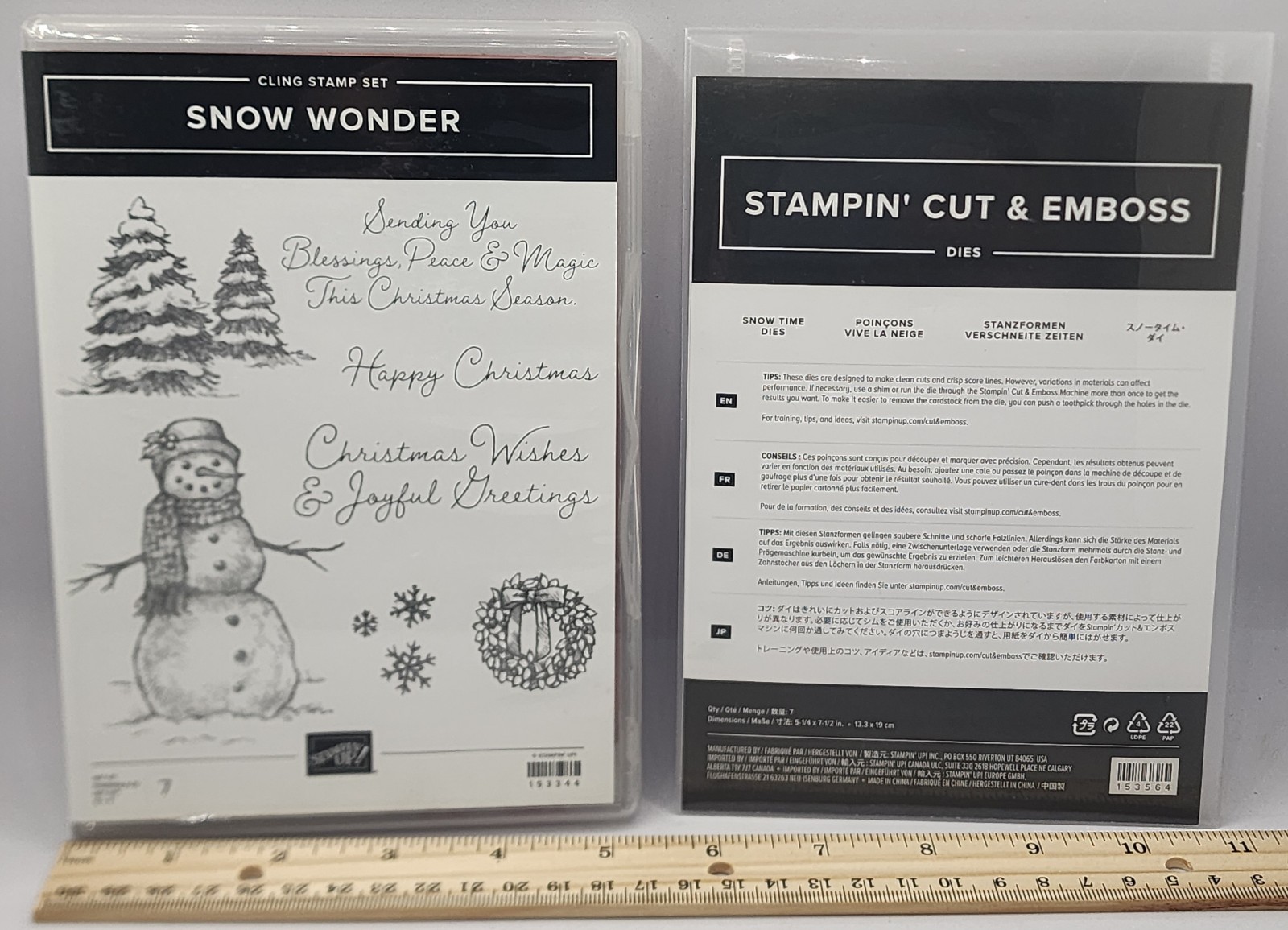 Stampin up Snow Wonder snowman stamp set and Snow Time dies Bundle