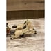 Vintage Cast Iron Horse Drawn Stage Coach Horse & Buggy with Driver 12” Long