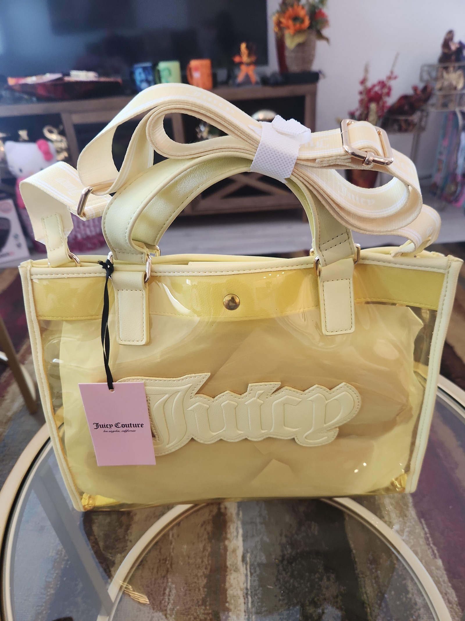 Handbag Juicy Couture Yellow in Cotton - 28559392